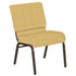 Embroidered 21''W Church Chair in Canterbury Fabric - Gold Vein Frame