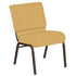 Embroidered 21''W Church Chair in Fiji Fabric - Gold Vein Frame