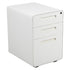 Ergonomic 3-Drawer Mobile Locking Filing Cabinet with Anti-Tilt Mechanism and Hanging Drawer for Legal & Letter Files