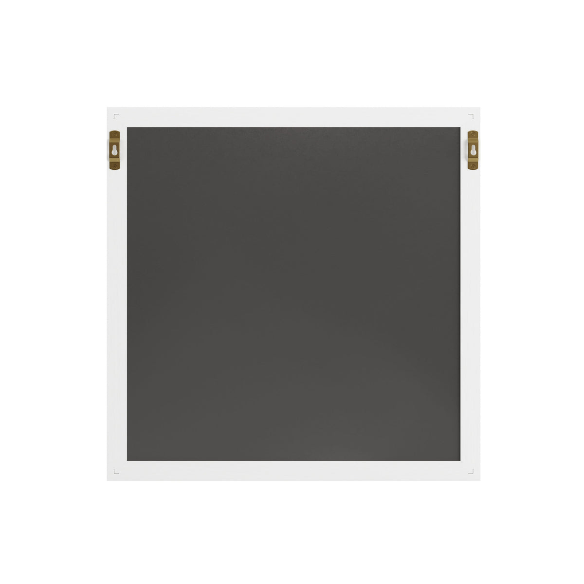 White Woodgrain |#| Dry Erase Magnetic Monthly Calendar and with White Woodgrain Frame - 18" x 18"