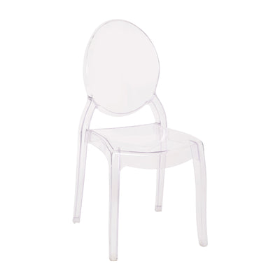 Extra Wide Resin 700 LB. Weight Capacity Banquet and Event Ghost Chair for Indoor/Outdoor Use