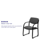 Gray |#| Gray Fabric Executive Side Reception Chair with Sled Base and Foam Padded Seat