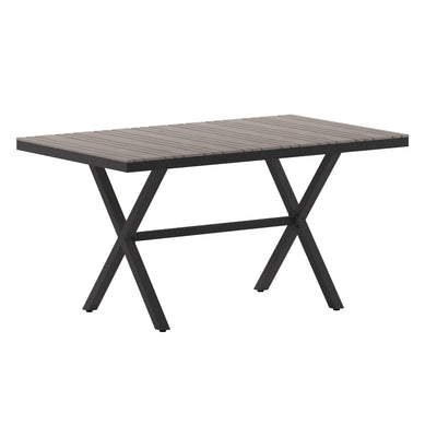 Finch Commercial Grade X-Frame Outdoor Dining Table 59