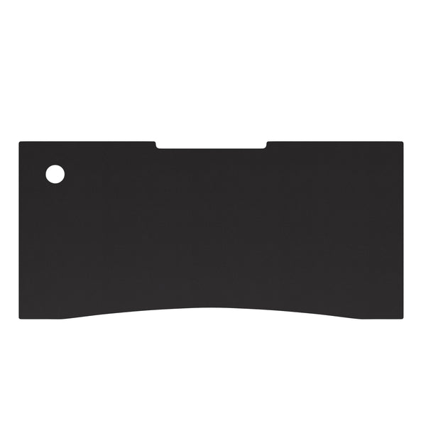 Full Desktop Anti-Slip Rubber Mouse Pad with Micro Weave Surface in Black
