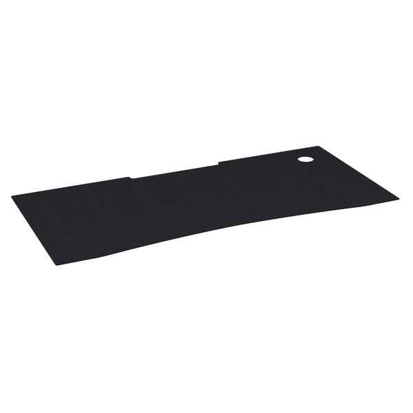 Full Desktop Anti-Slip Rubber Mouse Pad with Micro Weave Surface in Black