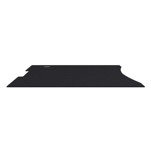 Full Desktop Anti-Slip Rubber Mouse Pad with Micro Weave Surface in Black