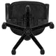 Black |#| Flash Fundamentals Mid-Back Black Mesh Swivel Ergonomic Task Office Chair - Arms