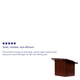 Foldable Tabletop Lectern in Mahogany - Slanted Top with Ledge