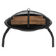22.5inch Foldable Outdoor Wood Burning Portable Firepit-Mesh Spark screen and Poker