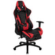 Red |#| Black/Red Gaming Desk Set - Cup/Headset Holder/Reclining & Footrest