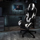 Black |#| Black Gaming Desk & Chair Set with Cup Holder, Headphone Hook, and Monitor Stand