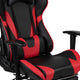 Red |#| Black Gaming Desk & Chair Set with Cup Holder, Headphone Hook, and Monitor Stand