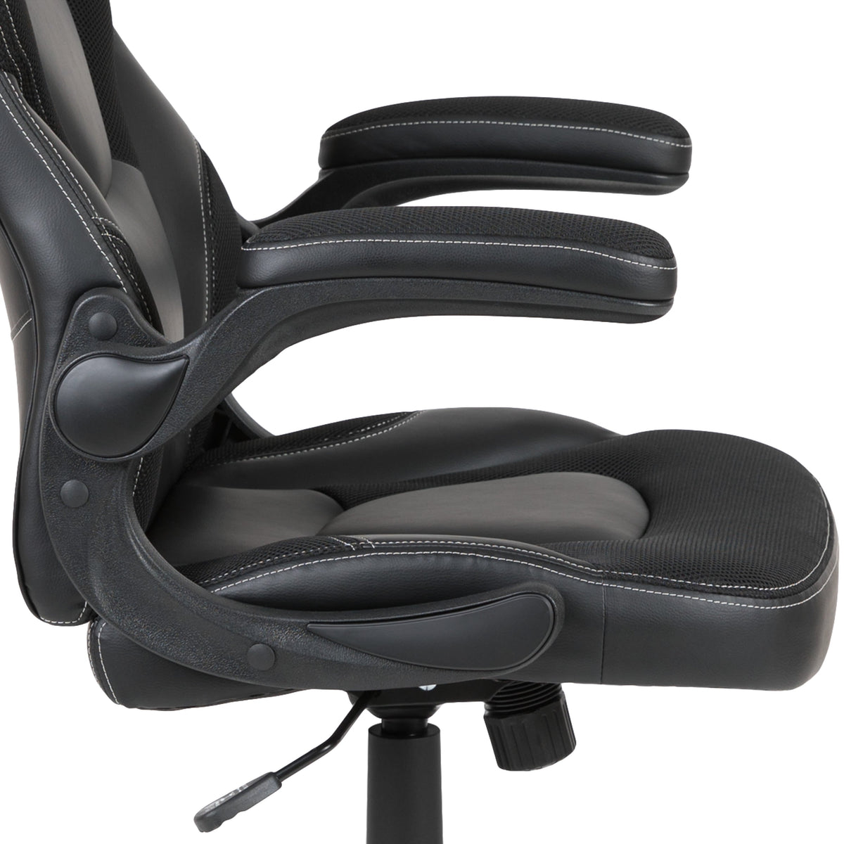 Black |#| Black Gaming Desk & Chair Set with Cup Holder, Headphone Hook, and Monitor Stand