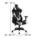 Black |#| Gaming Bundle-Desk, Cup Holder/Headphone Hook & Black Reclining Chair