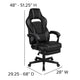 Black |#| Black/Black Gaming Desk Set - Cup/Headset Holder/Reclining & Footrest