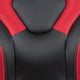 Gaming Chair & Desk Bundle with Removable Headphone Hook & Cupholder - Black/Red