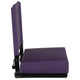 Dark Purple |#| 500 lb. Rated Lightweight Stadium Chair-Handle-Padded Seat, Dark Purple