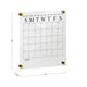Clear/Black |#| Premium Clear Acrylic Wall Calendar with Black Printing and Dry Erase Marker