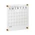 Grayson Acrylic Wall Calendar with Dry Erase Marker and Mounting Hardware, 14" Square, w/Black Print