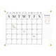 Clear/Black |#| Premium Clear Acrylic Monthly Wall Calendar with Notes Section & Black Printing