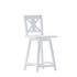 Gwendolyn Commercial Grade Solid Wood Modern Farmhouse Swivel Counter Height Barstool