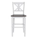 White Wash |#| Commercial Grade Wooden Bar Height Stool in Antique White Wash, Set of 2