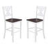 Gwendolyn Set of 2 Commercial Grade Solid Wood Modern Farmhouse Counter Height Barstool