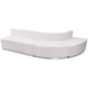 Melrose White |#| 3 PC White LeatherSoft Modular Reception Configuration w/Taut Back &Seat