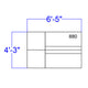 Melrose White |#| 4 PC White LeatherSoft Modular Reception Configuration w/Taut Back &Seat