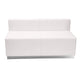 Melrose White |#| 5 PC White LeatherSoft Modular Reception Configuration w/Taut Back &Seat