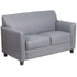 HERCULES Diplomat Series LeatherSoft Loveseat with Clean Line Stitched Frame