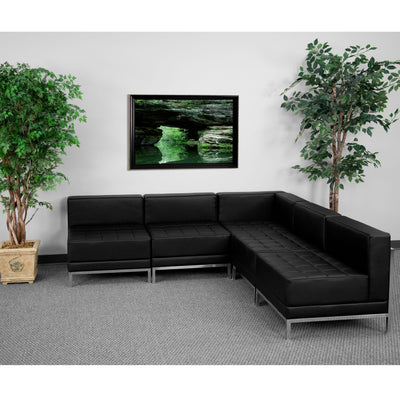 HERCULES Imagination Series LeatherSoft Sectional Configuration, 5 Pieces - View 2