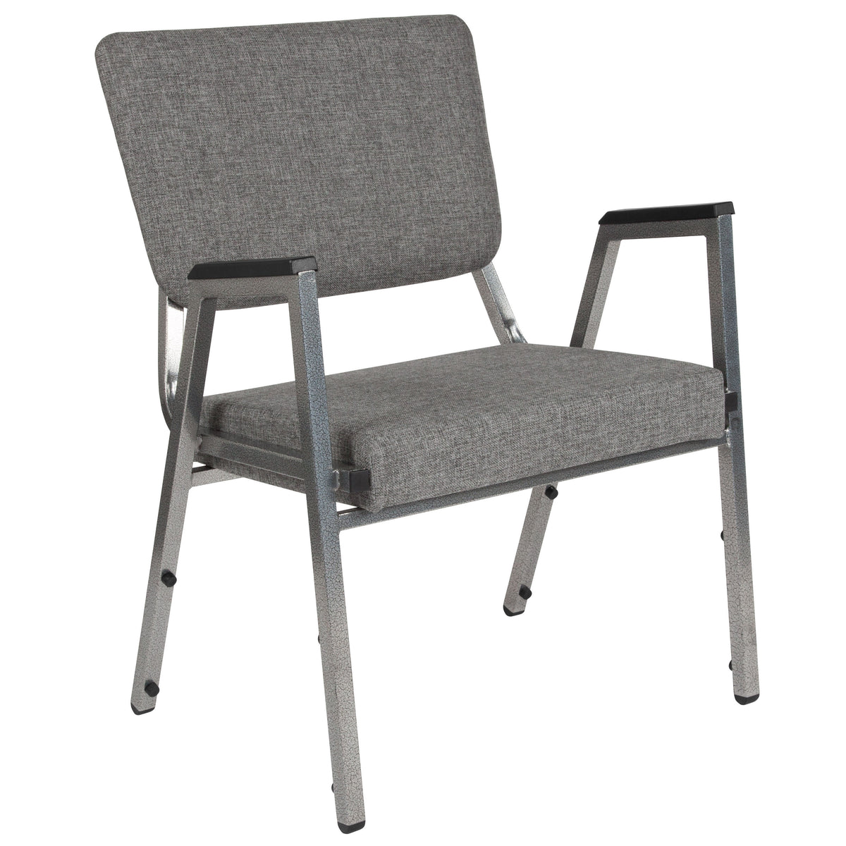 Gray Fabric |#| 1000 lb. Rated Gray Antimicrobial Fabric Bariatric Medical Reception Arm Chair