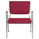 Burgundy Fabric |#| 1000 lb. Rated Burg Antimicrobial Fabric Bariatric Medical Reception Arm Chair