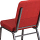 Red Fabric/Silver Vein Frame |#| 18.5inchW Stacking Church Chair in Red Fabric - Silver Vein Frame