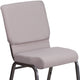 Gray Dot Fabric/Silver Vein Frame |#| 18.5inchW Stacking Church Chair in Gray Dot Fabric - Silver Vein Frame
