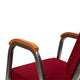 Burgundy Fabric/Silver Vein Frame |#| 21inch Stackable Church Chair with Arms in Burgundy Fabric - Silver Vein Frame