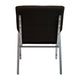 Black Fabric/Silver Vein Frame |#| 21inch Stackable Church Chair with Arms in Black Fabric - Silver Vein Frame