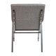 Gray Fabric/Silver Vein Frame |#| 21inch Stackable Church Chair with Arms in Gray Fabric - Silver Vein Frame