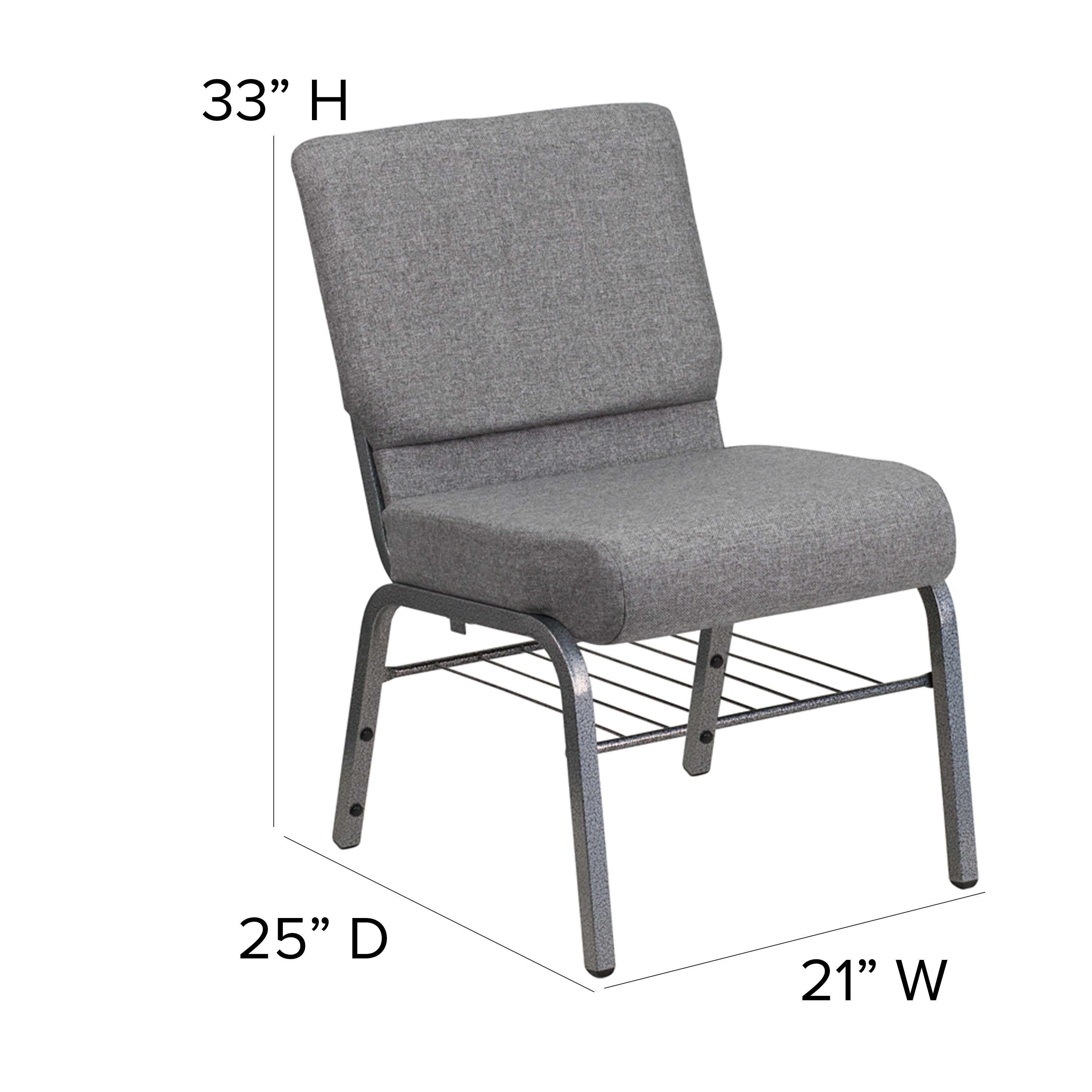 21''W Church Chair-Book Rack XU-CH0221-BAS- – Church Chairs 4 Less