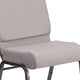Gray Dot Fabric/Silver Vein Frame |#| 21inchW Church Chair in Gray Dot Fabric - Silver Vein Frame