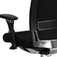 Black Fabric |#| Intensive Use 300 lb. Rated Black Fabric Multifunction Chair with Seat Slider