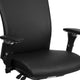 Black LeatherSoft |#| Intensive Use 300 lb. Rated Mid-Back Black LeatherSoft Multifunction Chair