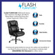 Black LeatherSoft |#| 24/7 Intensive Use Big & Tall 400 lb. Rated High Back Black LeatherSoft Chair