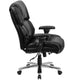 Black LeatherSoft |#| 24/7 Intensive Use Big & Tall 400 lb. Rated High Back Black LeatherSoft Chair