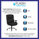 Black Fabric |#| 24/7 Intensive Use Big & Tall 400 lb. Rated High Back Black Fabric Chair