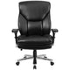 Black LeatherSoft |#| 24/7 Intensive Use Big & Tall 400 lb. Rated High Back Black LeatherSoft Chair