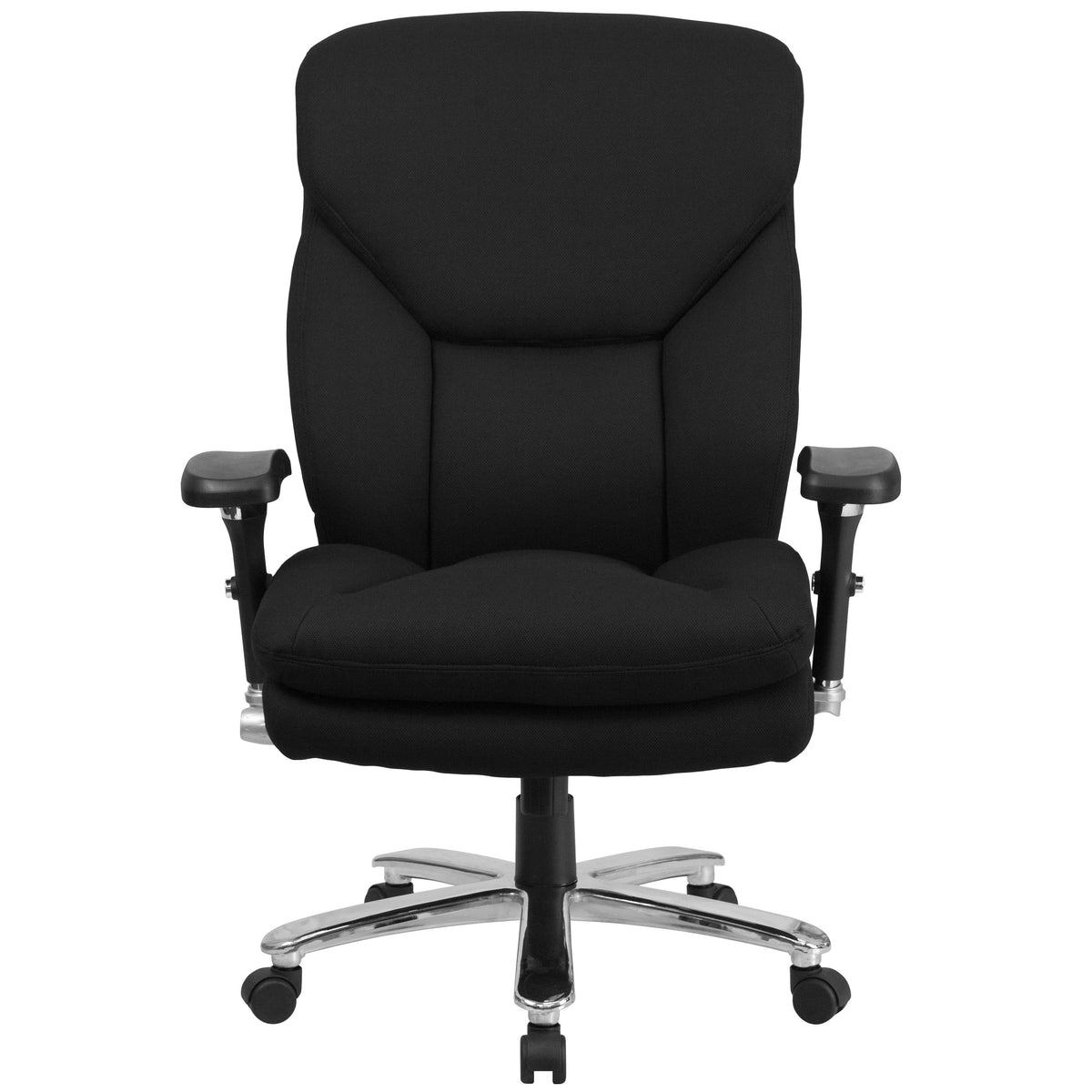 Black Fabric |#| 24/7 Intensive Use Big & Tall 400 lb. Rated High Back Black Fabric Chair