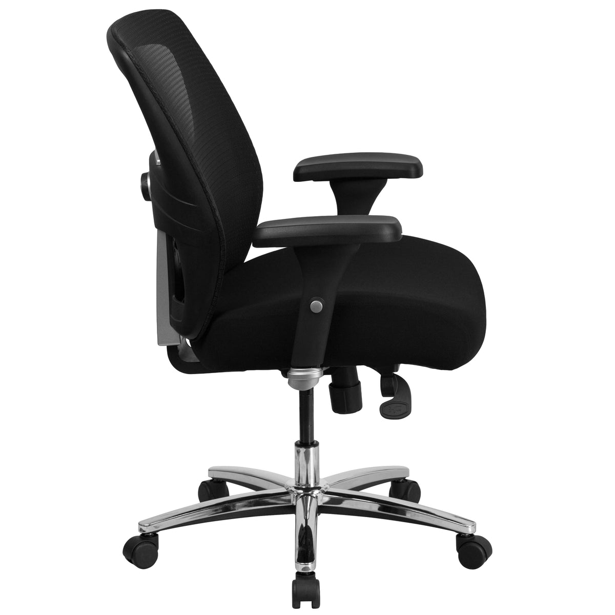 24/7 Intensive Use Big & Tall 500 lb. Rated Black Mesh Ergonomic Office Chair