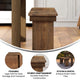 Antique Rustic |#| 40" x 12" Antique Rustic Solid Pine Folding Farm Bench